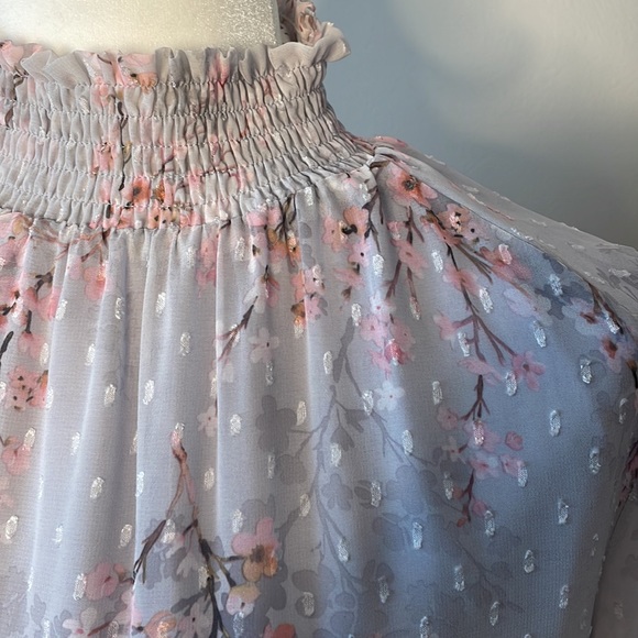 Storia Gwendolyn Floral Tiered Chiffon Dress. - Picture 3 of 8